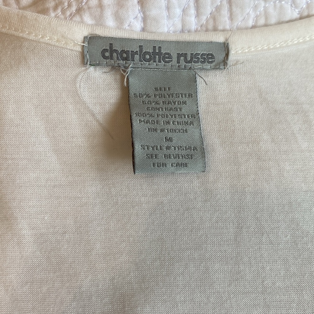 Charlotte Russe Ruffle Tank Top - Picture 2 of 3